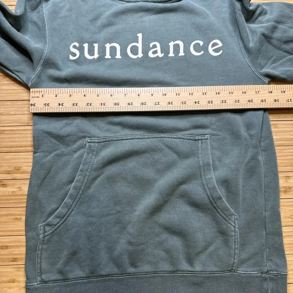 SUNDANCE Unisex Green Hooded Hoodie Pullover Sweatshirt Size XS Pre-Owned - Picture 4 of 8